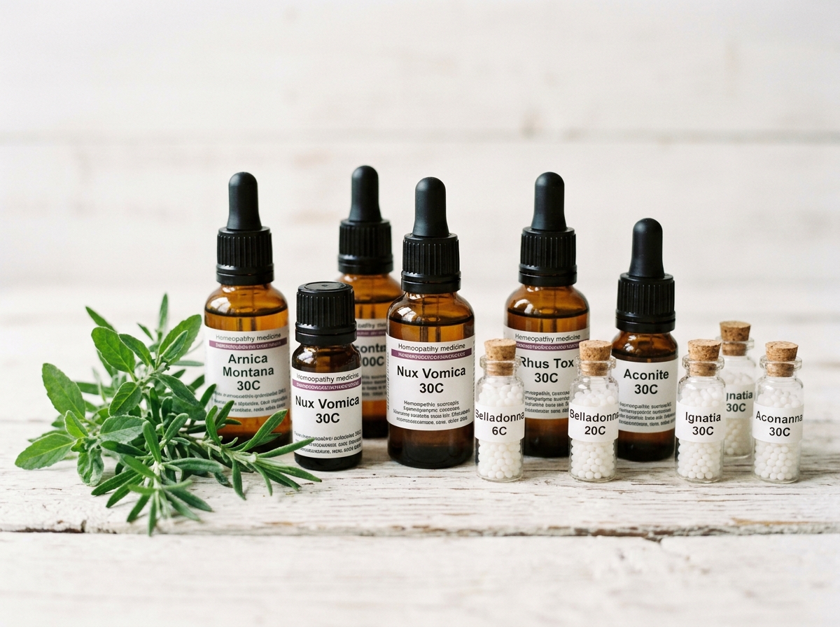 Authentic Homoeopathic Medicines and Glass Dilution Bottles
