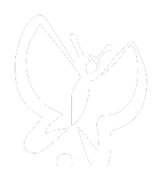Being Well Butterfly Logo White